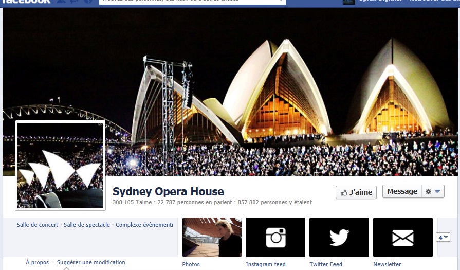 Sydney Opera House Facebook Fan page